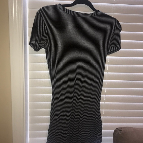 White Chest Stripe Junior Dress main image 1
